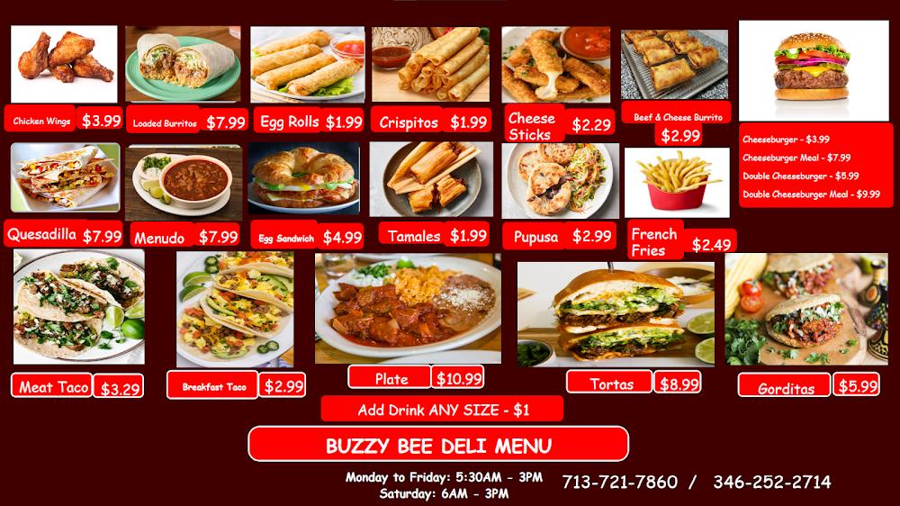 Buzzy Bee Deli & Pizza Menu image 2